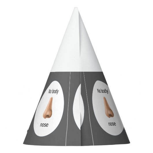 Geen lichaamsnus feesthoedjes (Achterkant)