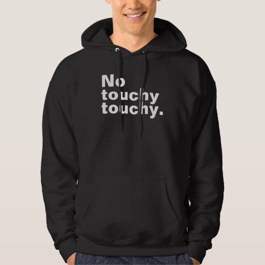 Geen lichtvoetig grappig introvert design hoodie (Voorkant)
