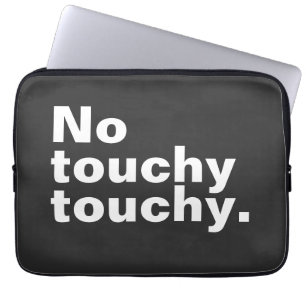 Geen lichtvoetig grappig introvert design laptop sleeve