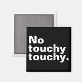 Geen lichtvoetig grappig introvert design magneet (Voorkant / Achterkant)