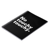 Geen lichtvoetig grappig introvert design notitieboek (Linkerzijde)