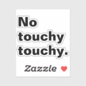 Geen lichtvoetig grappig introvert design sticker (Vel)