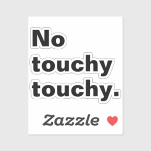 Geen lichtvoetig grappig introvert design sticker