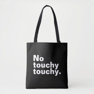 Geen lichtvoetig grappig introvert design tote bag