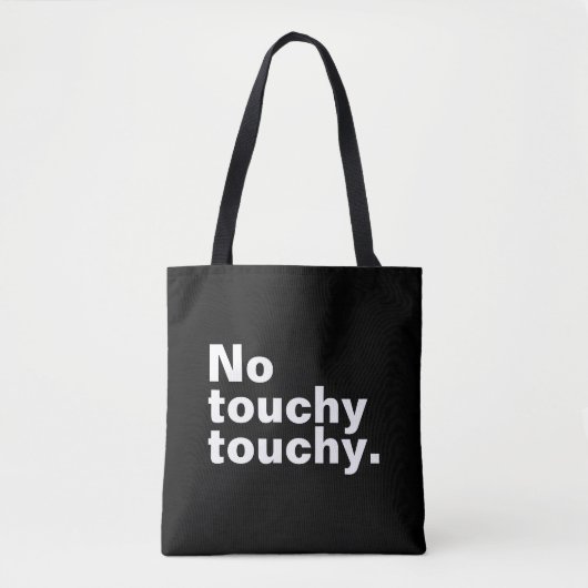 Geen lichtvoetig grappig introvert design tote bag (Voorkant)