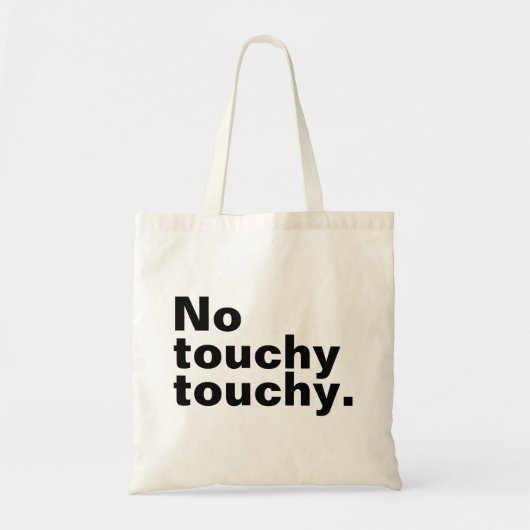 Geen lichtvoetig grappig introvert design tote bag (Voorkant)
