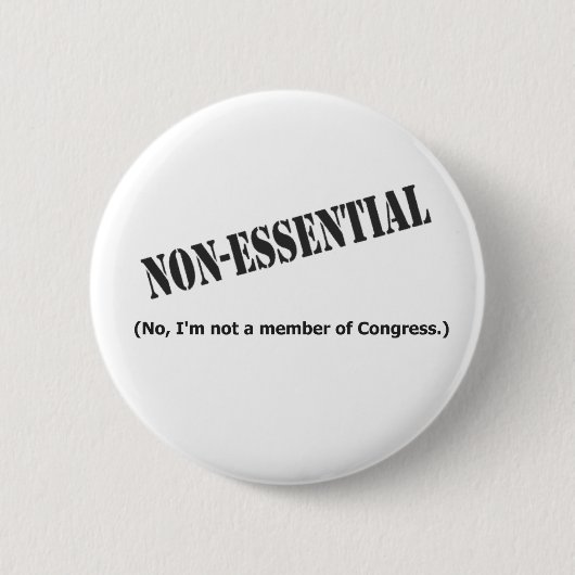 Geen lid van het Congres Ronde Button 5,7 Cm (Voorkant)