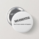 Geen lid van het Congres Ronde Button 5,7 Cm (Voorkant /achterkant)