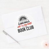 Geen lid van je boekenclub ronde sticker (Envelop)