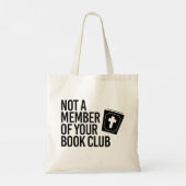 Geen lid van je boekenclub tote bag (Achterkant)