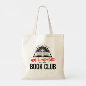 Geen lid van je boekenclub tote bag (Achterkant)