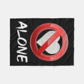 Geen liefde fleece deken (Voorkant (Horizontaal))