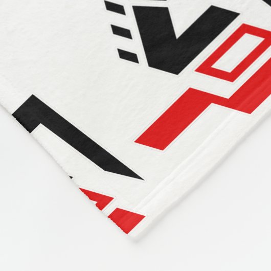 Geen liefde fleece deken (Hoek)