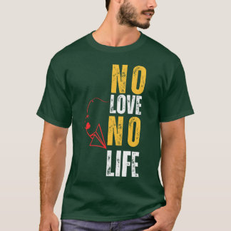 Geen liefde geen leven retro t-shirt