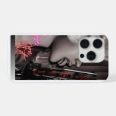 Geen liefde iPhone hoesje (Achterkant horizontaal)