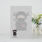 Geen liefde! Ninja Stationery Briefpapier (Staand voorkant)