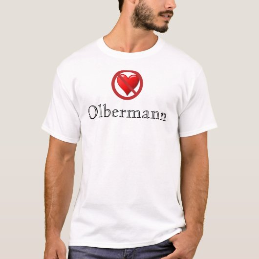 Geen liefde voor Olbermann Shirt (mannelijk) (Voorkant)