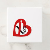 Geen liefde voor roken bedankjes labels (In situ)