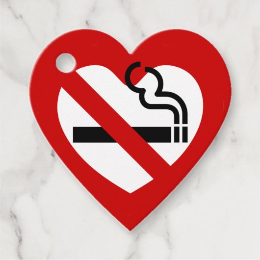 Geen liefde voor roken bedankjes labels (Voorkant)