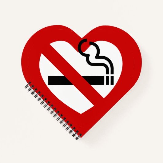 Geen liefde voor roken notitieboek (Voorkant)