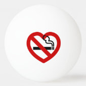 Geen liefde voor roken pingpongbal (Voorkant)