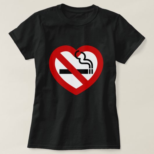 Geen liefde voor roken t-shirt (Design voorkant)