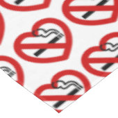 Geen liefde voor roken tafelkleed (Gekanteld)