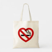 Geen liefde voor roken tote bag (Achterkant)