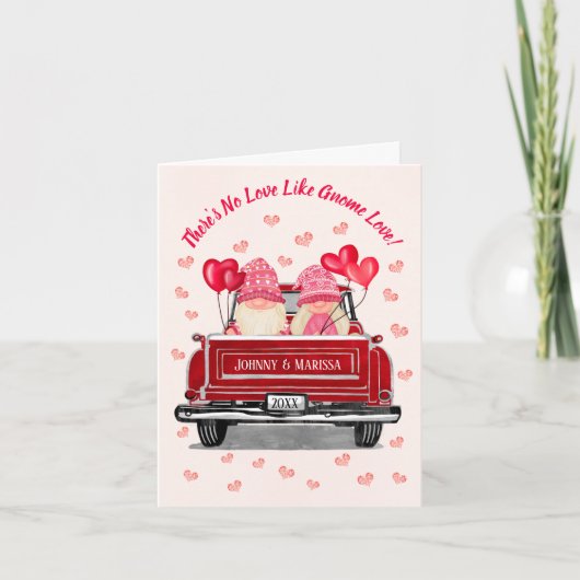Geen liefde zoals Gnome Love Quote Valentijnsdag Feestdagen Kaart (Voorkant)