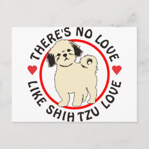 Geen liefde zoals Shih Tzu Love-Puppy Briefkaart