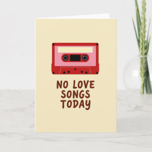 Geen Liefdesliedjes Vandaag Cassettekaart Kaart
