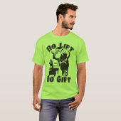 Geen Lift, Geen Cadeau - Kerstmis - Bodybuilding S T-shirt (Voorkant volledig)
