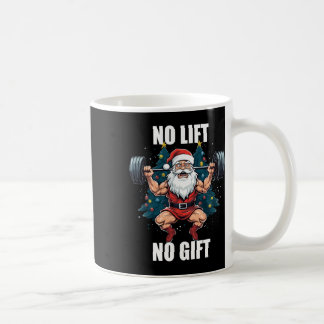 Geen Lift Geen Geschenk Kerstman Kerst Fitness Bod Koffiemok