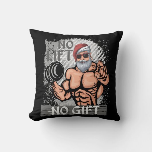 Geen lift Geen geschenk Sinterklaas Gym Kussen (Voorkant)