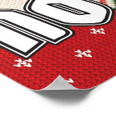 Geen lift zonder cadeautje - kerstgym - Santa Work Poster (Hoek)