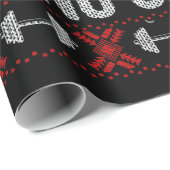 Geen lift zonder cadeautjes met een lelijke kerstb cadeaupapier (Rol Hoek)