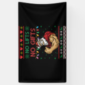 Geen liften voor een lelijke kerst met krachtige m spandoek (Verticaal)