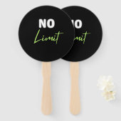 Geen limiet handwaaier (Voorkant en achterkant)