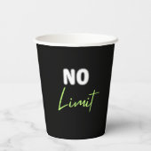 Geen limiet papieren bekers (Achterkant)
