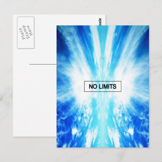 Geen limieten briefkaart (Voorkant / Achterkant)