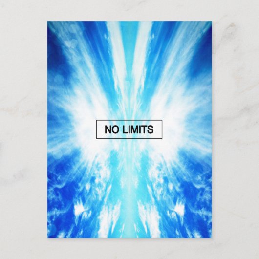 Geen limieten briefkaart (Voorkant)