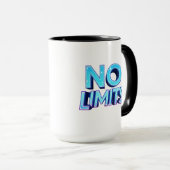 Geen limieten | Cyberpunk Streetwear Digital Desig Mok (Voorkant rechts)