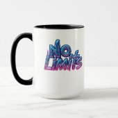 Geen limieten | Cyberpunk Streetwear Digital Desig Mok (Links)