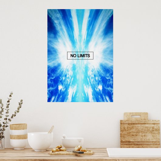 Geen limieten poster (Keuken)
