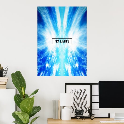Geen limieten poster (Thuiskantoor)