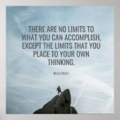 Geen limieten voor het Poster Inspiratiesucces/wan (Voorkant)