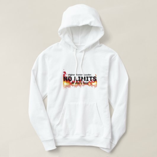 Geen limietwaarden hoodie (Design voorkant)