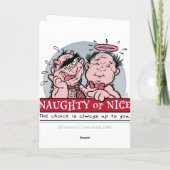 Geen lippen, maar hoopvol feestdagen kaart (Achterkant)