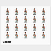 Geen lippenstift ronde sticker (Vel)