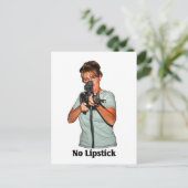 Geen lipstick briefkaart (Staand voorkant)